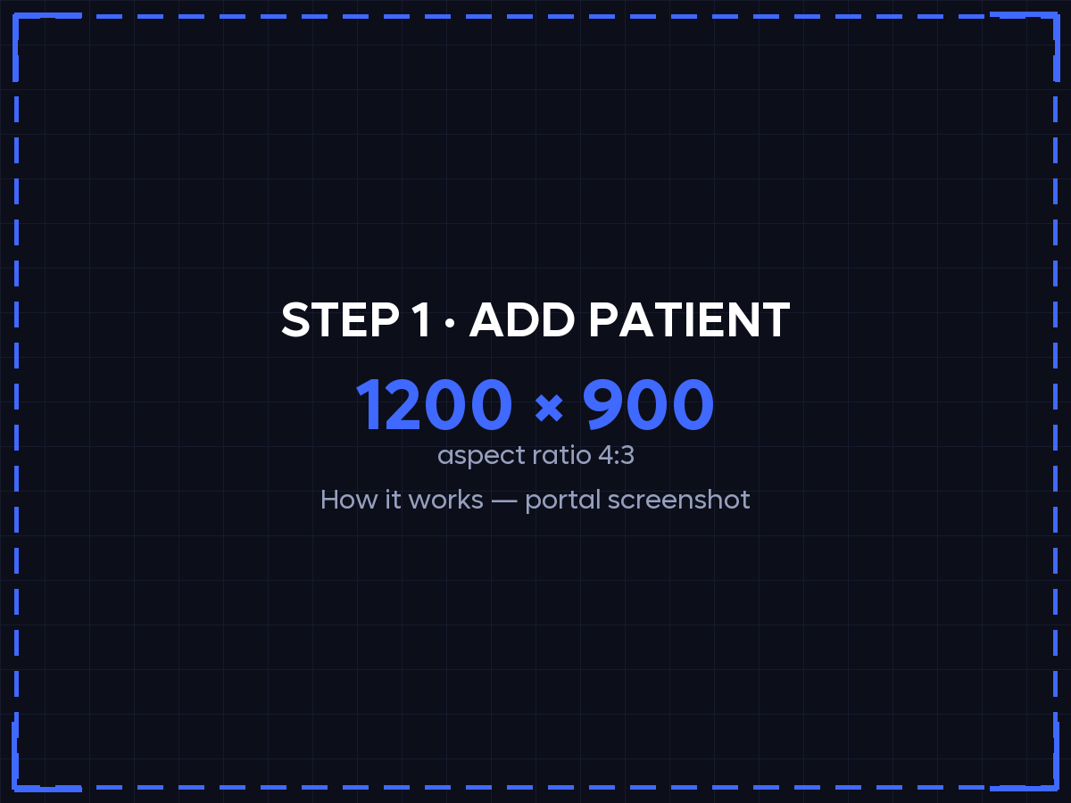 Adding a patient in the Moovv physio portal